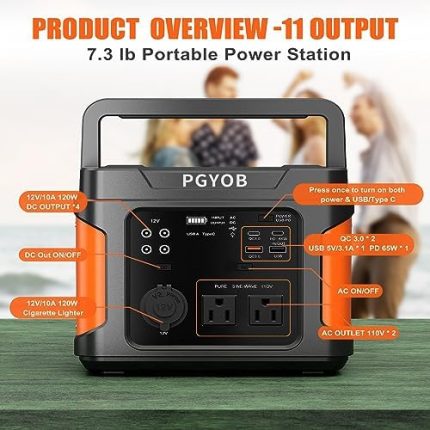 PGYOB 400W Portable Power Station: Versatile Power Solution