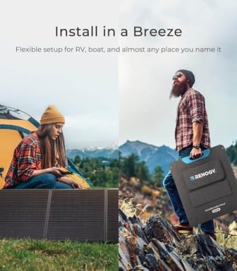Renogy 200W Portable Solar Panel: Waterproof, Foldable, Powerful Backup