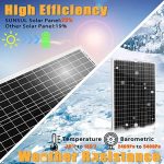 SUNSUL 100W Monocrystalline Solar Panel: Versatile Off-Grid Power Solution