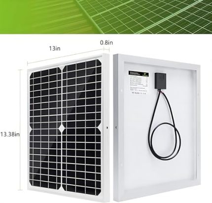 Topsolar 20W 12V Solar Panel Kit with Charge Controller