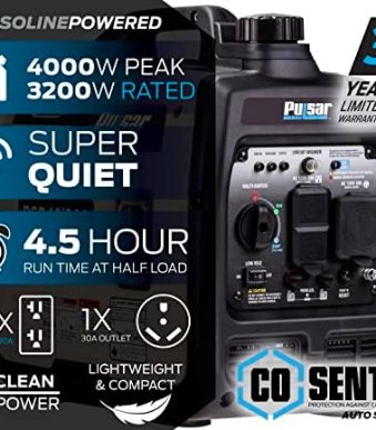 Pulsar Gas Inverter Generator PGD40ISCO Ultra Light 4000W