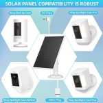 Kagtlta 1 Pack - Solar Panel for Ring Camera Compatible