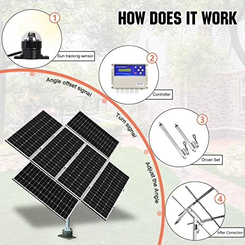 ECO-WORTHY Complete dual-axis solar tracker system increases power by 40%