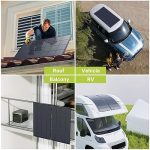 ALLPOWERS 200W Flexible Solar Panel for Uneven Surfaces