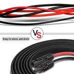 Shirbly Solar Panel Extension Cable 25FT 10AWG for Outdoor Use