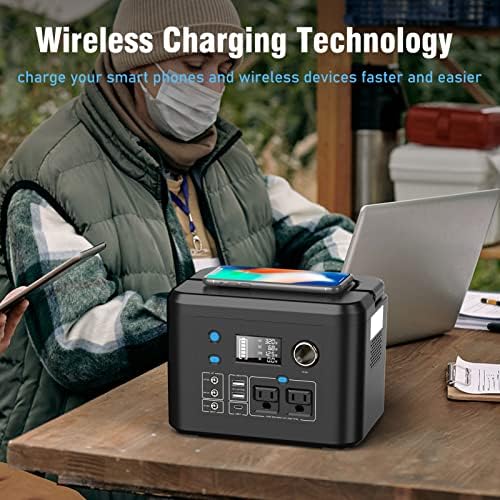 Powkey Portable 350W Power Station for Outdoors and Emergencies