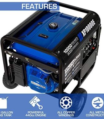 DuroMax XP10000E Gas Generator 10000 Watt, Electric Start, RV Ready