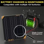SUNAPEX 20W Solar Panel Car Battery Charger Portable