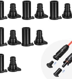 ELFCULB Solar Panel Connector Cap 6 Pairs of Weather Resistant