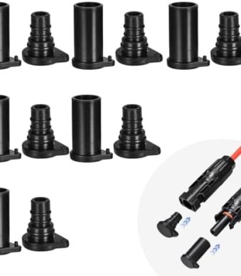 ELFCULB Solar Panel Connector Cap 6 Pairs of Weather Resistant