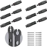 BougeRV 12 PCS Solar Panel Connectors Kit IP68 Waterproof