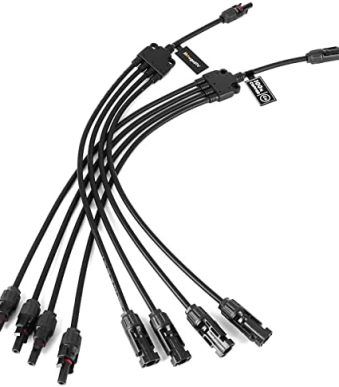 BougeRV Solar Y Branch Connectors for Solar Panel Arrays