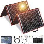 DOKIO 160w Portable Solar Panel with Controller and USB Output