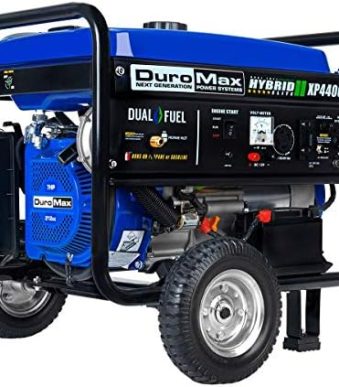 DuroMax XP4400EH Dual Fuel Portable Generator for Camping