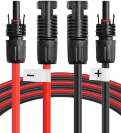 JJN Solar Extension cable with connectors and adaptors