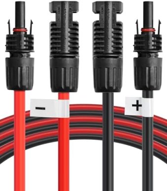 JJN Solar Extension cable with connectors and adaptors