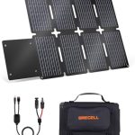 GRECELL Portable 80W Foldable Solar Panel Charger with USB-A and USB-C
