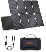 GRECELL Portable 80W Foldable Solar Panel Charger with USB-A and USB-C