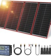 DOKIO Portable 300w Solar Panel Kit for Camping and RVs