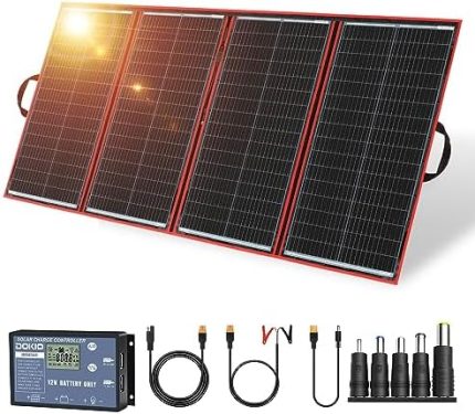 DOKIO Portable 300w Solar Panel Kit for Camping and RVs