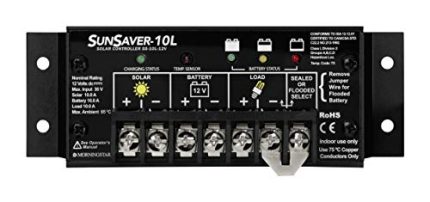 Morningstar SunSaver 10A Solar Charge Controller for 12V Batteries