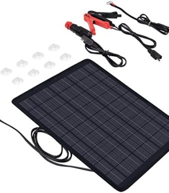 Renogy 10W Solar Battery Maintainer for Vehicle Charging