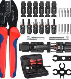 Oududianzi Solar Crimper Kit for PV Cable Connectors and Wire
