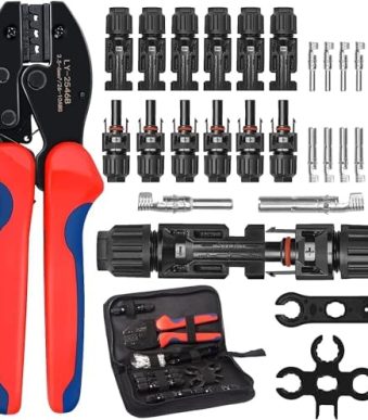 Oududianzi Solar Crimper Kit for PV Cable Connectors and Wire