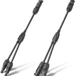 Pjerjzn Solar Panel Y Branch Splitter Connector 30A 1x4MM (1 Pair)