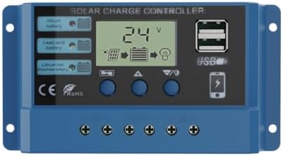 Ericsity 10A Solar Charge Controller with Dual USB Port