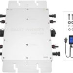 PowMr Waterproof 1400W Solar Grid Tie Inverter with 120V/110VAC Output