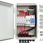 EXCELFU Waterproof Solar Combiner Box with Lightning Protection for Solar Panels