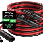 Bateria Power 20FT 12AWG Solar Panel Extension Cable Set