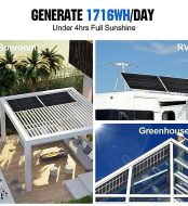 eco-worthy 2-pack of 195w bifacial solar panels for off-grid power