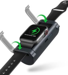 newq portable wireless power bank for apple watch series 5-9
