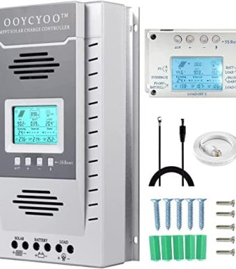 OOYCYOO 100A MPPT Solar Charge Controller with LCD Display