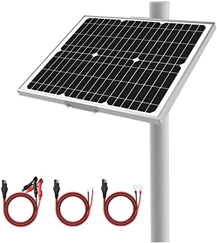 SUNER POWER 12V Waterproof 20W Solar Trickle Charger