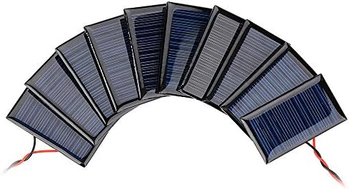 AOSHIKE 10Pcs Mini Solar Panels for DIY Projects