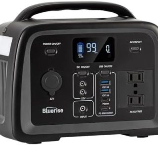 BLUERISE 320Wh Portable Power Station: Reliable Outdoor Power Backup
