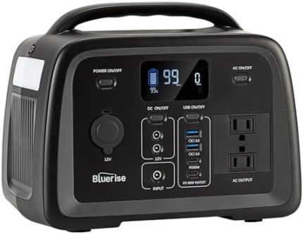 BLUERISE 320Wh Portable Power Station: Reliable Outdoor Power Backup