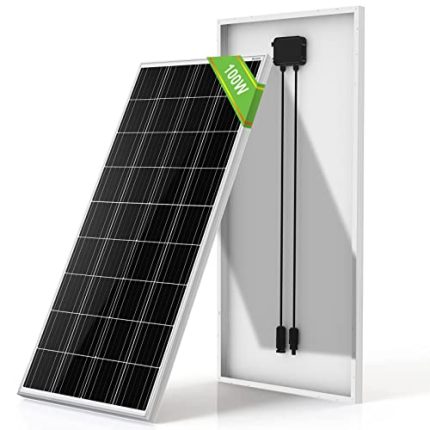 ECO-WORTHY High-Efficiency 100W 12V Solar Panel for Off-Grid Applications