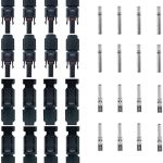 JMELEHW 16PCS Solar Panel Connectors Waterproof (8 Pairs)