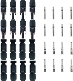 JMELEHW 16PCS Solar Panel Connectors Waterproof (8 Pairs)