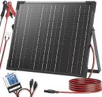 POWOXI 20W Solar Battery Charger + 8A MPPT Controller