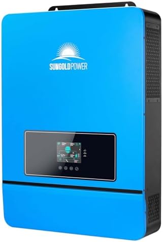 rewrite this title summary 7-10 words: sungoldpower 10000w dc 48v pure sine wave solar inverter, built-in 2 mppt solar controllers, max. 200a battery charging, ac input/output 120v/240v(settable) inverter charger (10000w dc 48v)