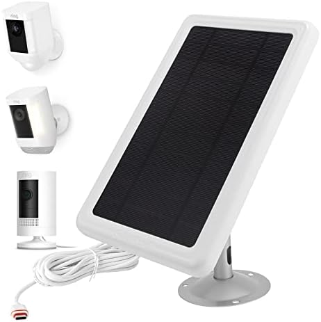 Kakajuelo Solar Panel for Ring Camera with 13ft Cable