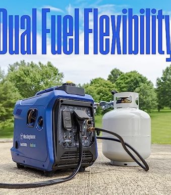 westinghouse igen2550dfc portable inverter generator in blue, 2550w