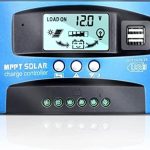 ooycyoo 100a mppt solar charge controller with lcd display and dual usb