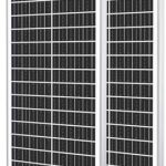 werchtay 2-pack of 100w monocrystalline solar panels