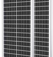 werchtay 2-pack of 100w monocrystalline solar panels